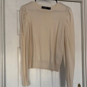 Ralph Lauren Cream Crew Neck Sweater